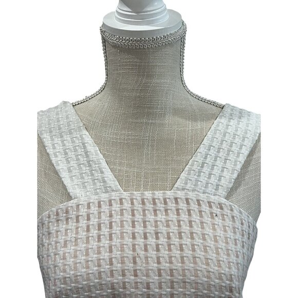 Maeve Womens Woven White Sleeveless Top With Straps Size 6 - Picture 2 of 7